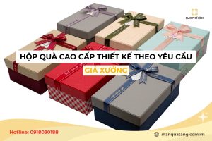 Hộp quà cao cấp thiết kế theo yêu cầu, giá xưởng
