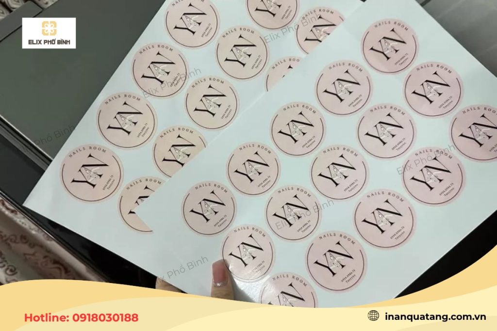 Elix Phổ Bình nhận in tem nhãn giấy thương hiệu