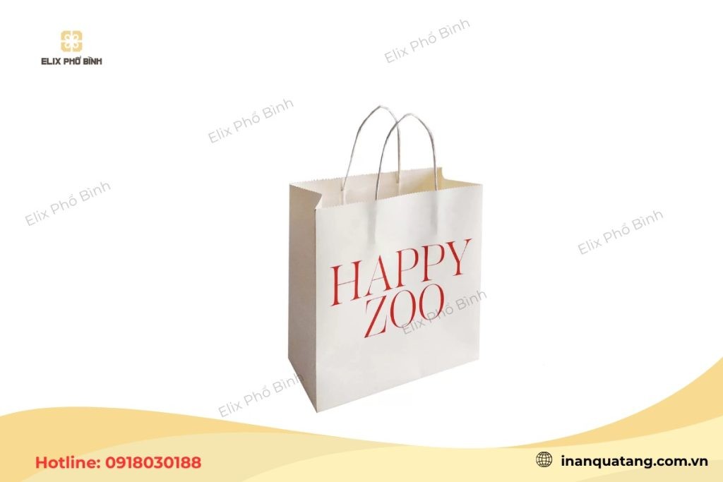 In túi giấy thời trang cao cấp bằng chất liệu Ivory