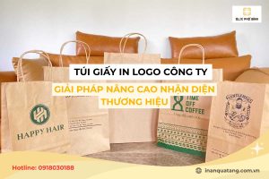 Túi giấy in logo công ty - Giải pháp nâng cao nhận diện thương hiệu