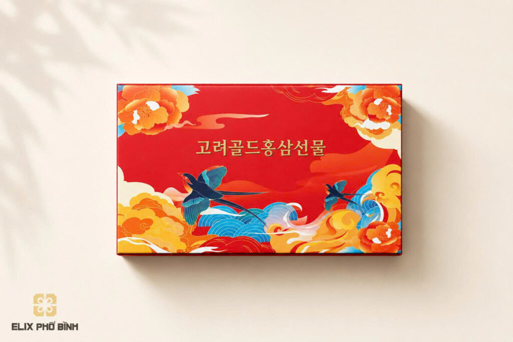 Mẫu hộp giấy đựng quà cứng cáp được làm bằng chất liệu carton lạnh