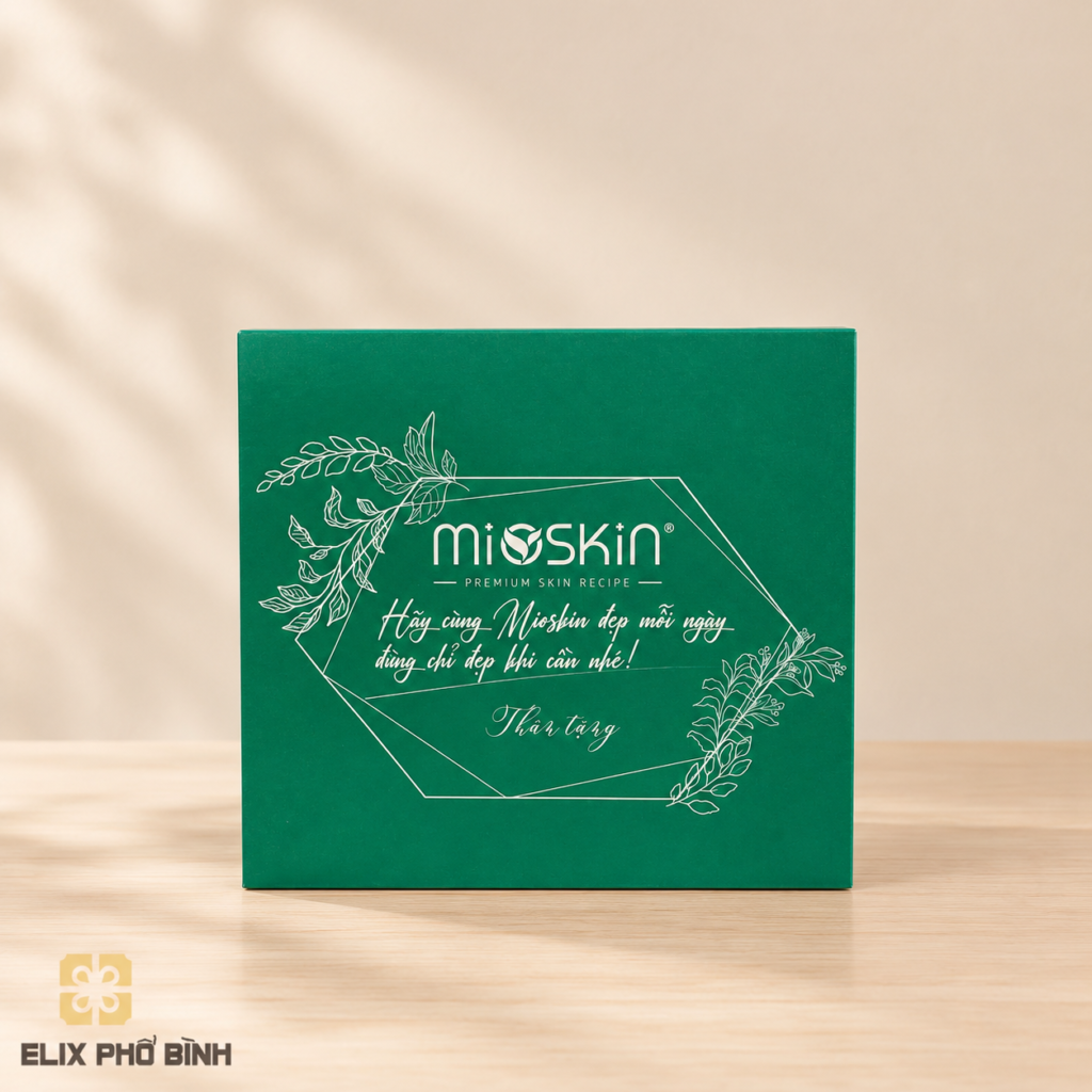 Thiết kế hộp  quà tặng mỹ phẩm cao cấp của thương hiệu mioskin