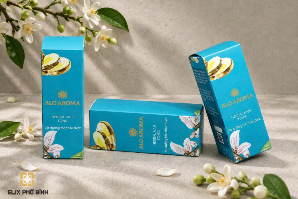 Hộp mỹ phẩm được thiết kế dạng nắp gài tiện lợi