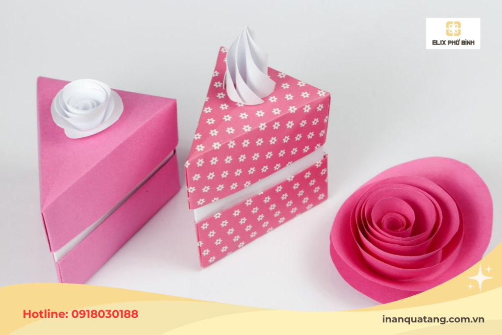 Sử dụng sticker cho hộp giấy đẹp bằng giấy A4