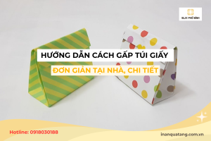 Hướng dẫn cách gấp túi giấy đơn giản tại nhà, chi tiết