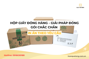 Hộp giấy đóng hàng - Giải pháp đóng gói chắc chắn, in ấn theo yêu cầu