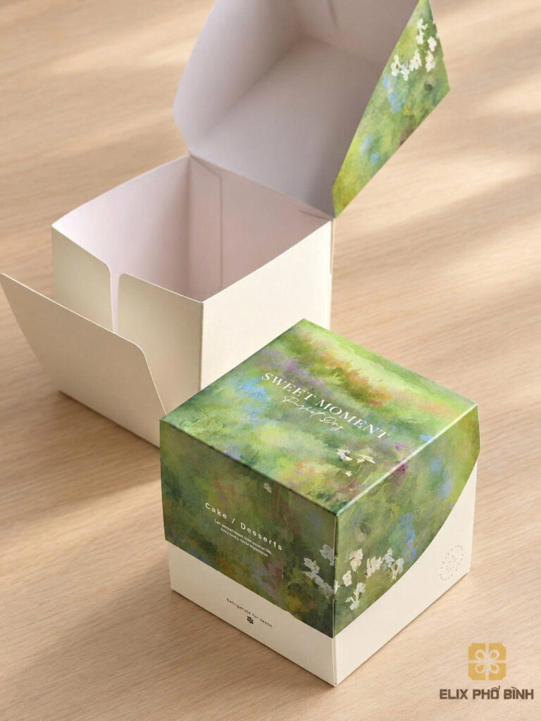 Thiết kế hộp bánh với kiểu dáng độc đáo, ấn tượng