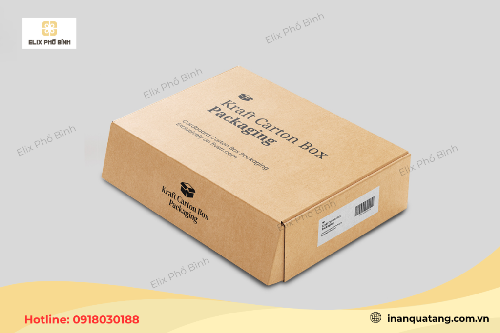 Báo giá in hộp giấy Kraft tại Elix Phổ Bình