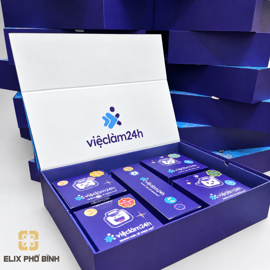 Sử dụng chất liệu carton bồi giấy mỹ thuật cho hộp quà trung thu
