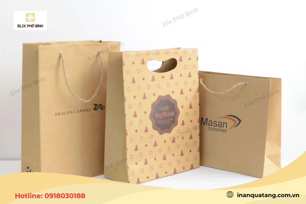 In túi giấy số lượng ít phù hợp với các đơn hàng mẫu, thương hiệu mới 