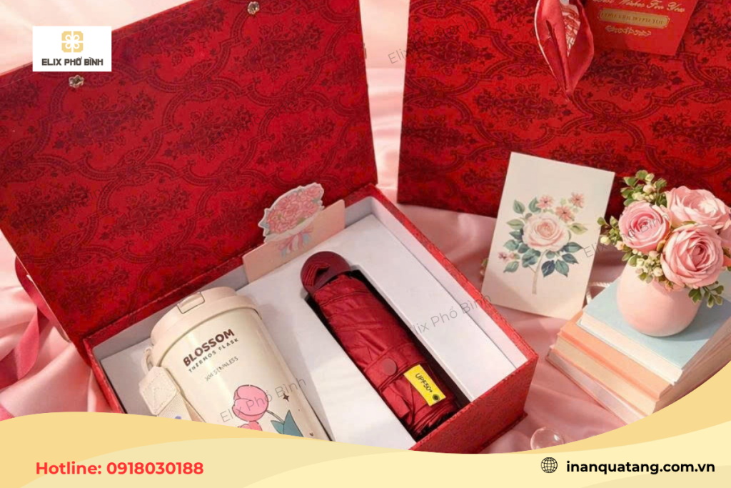 Giftset quà tặng doanh nghiệp cao cấp được in logo 