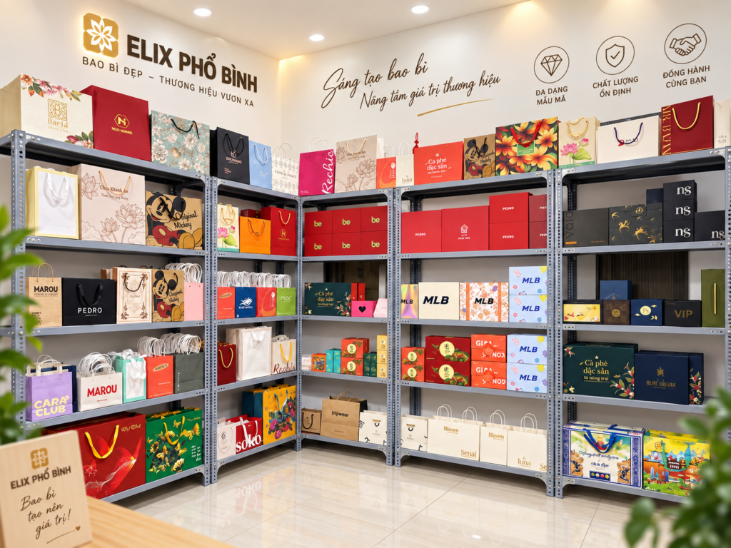Elix Phổ Bình – Đơn vị sản xuất bao bì giấy theo yêu cầu