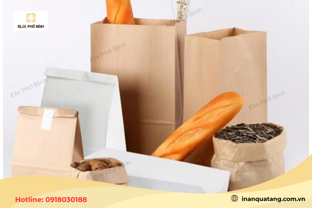 Elix Phổ Bình - Nhận in túi giấy đựng bánh mì với nhiều kiểu dáng khác nhau 