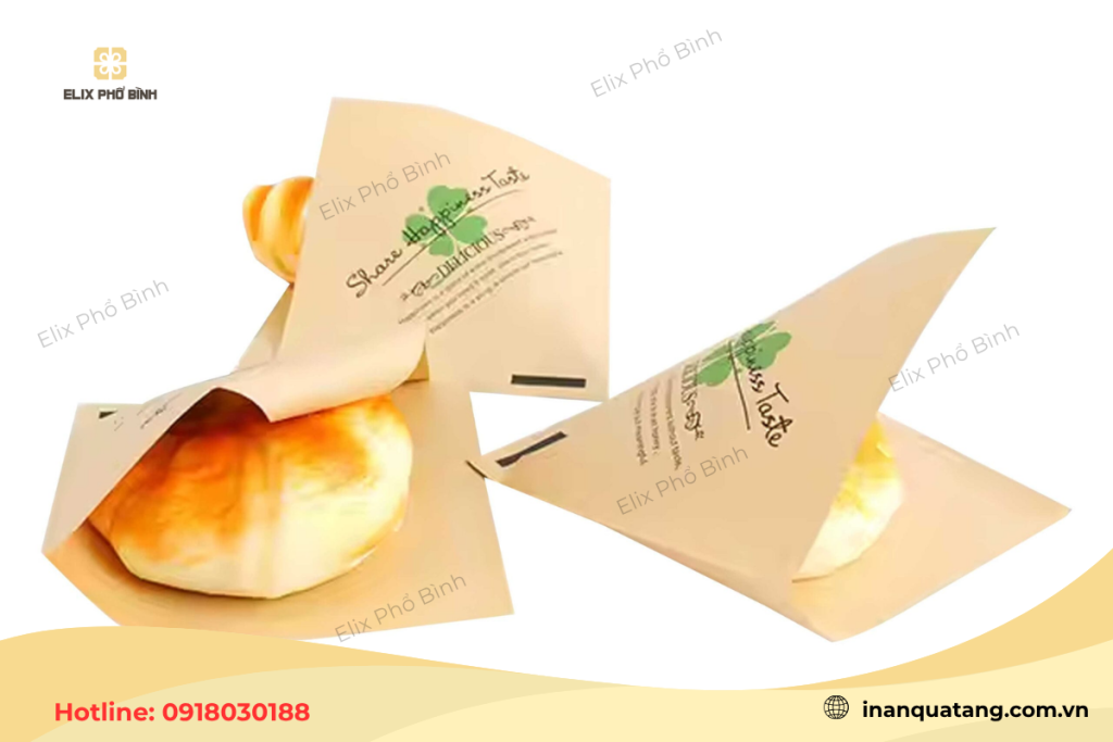 Thiết kế túi giấy bánh mì sandwich 