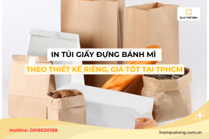 In túi giấy đựng bánh mì theo thiết kế riêng, giá tốt tại TPHCM