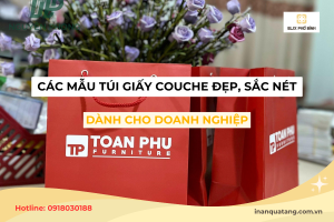 Các mẫu túi giấy Couche đẹp, sắc nét dành cho doanh nghiệp