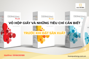 Vỏ hộp giấy và những tiêu chí cần biết trước khi đặt sản xuất