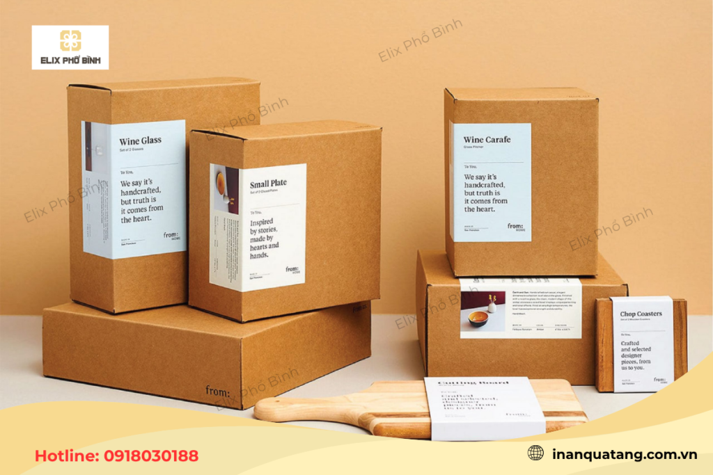 Hộp giấy đựng thực phẩm khô và đồ dùng