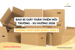 Bao bì giấy thân thiện môi trường - Xu hướng 2026 và những thay đổi đáng chú ý