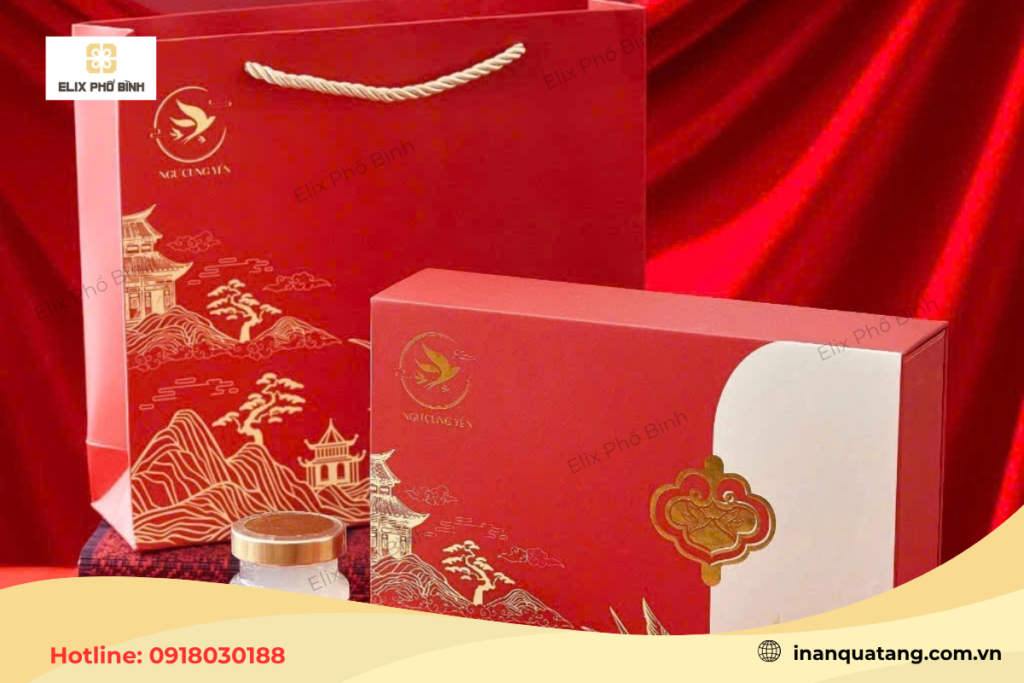 Quy trình đặt in hộp giấy đựng yến sào tại Elix Phổ Bình