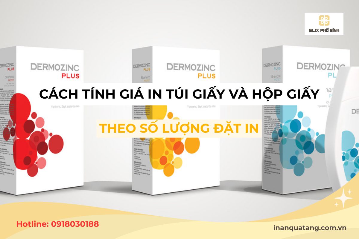 Cách tính giá in túi giấy và hộp giấy theo số lượng đặt in