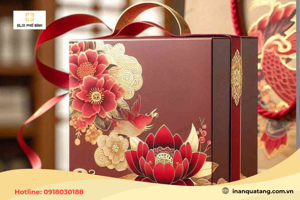Đính ruy băng trên hộp để tạo sự khác biệt